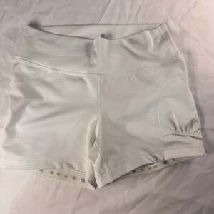 Athleta White Athletic Running Shorts Womens XS Pockets High Waist Activewear
